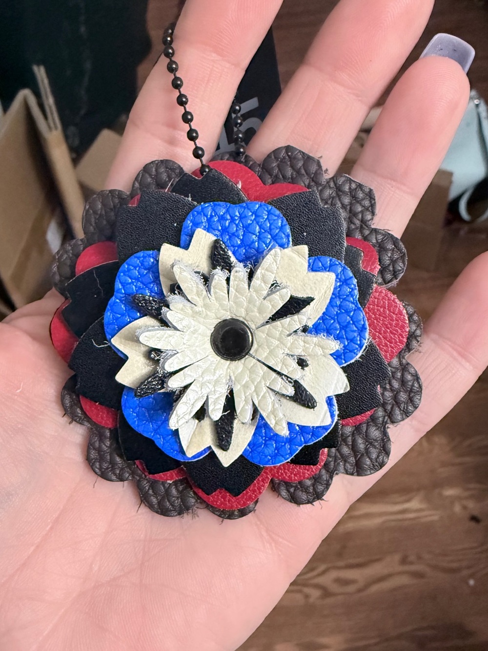 Handmade Floral Bag Charm